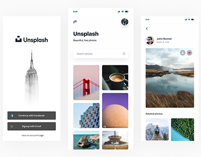 Unsplash App Redesign Concept