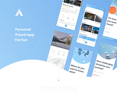 Travel mobile app design