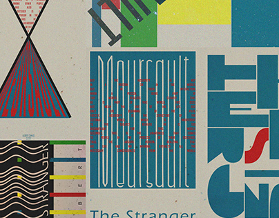 Retro POSTER Design (The Stranger- Albert Camus)