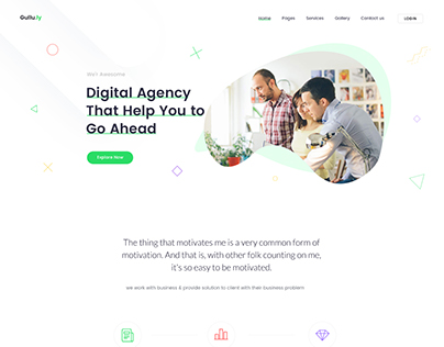 Gulli Digital Agency Landing Page
