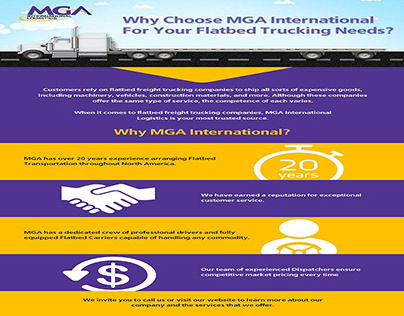 Why Choose MGA International For Your Flatbed Trucking