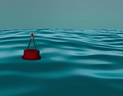 Dynamic Simulation - Buoy floating Animation