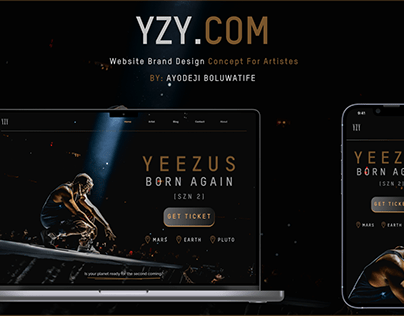 "YZY.COM" A website brand design concept