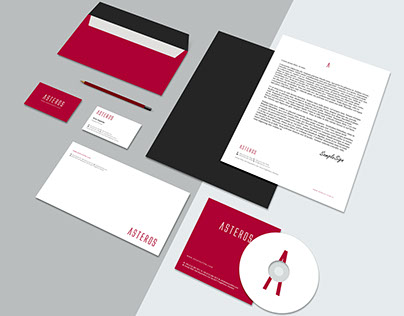 Asteros Logo and Corporate Identity