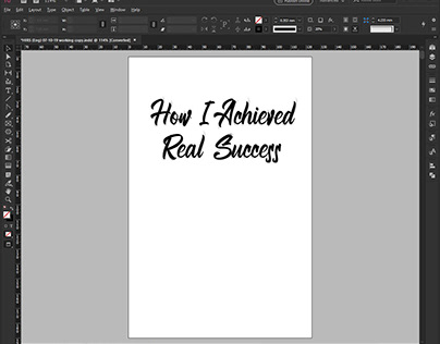 Book Layout: How I Achieved Real Success