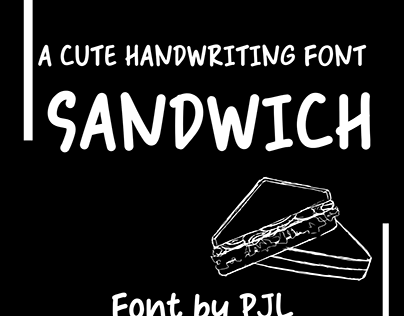 Sandwich font|Neat Handwritten Font | Cute Handwriting
