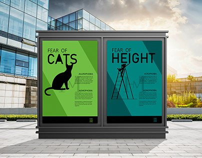 EndFear Poster Series Redesign for Fear of Cat & Height