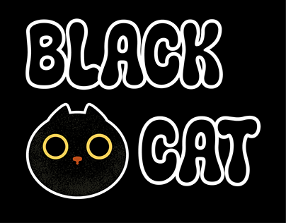 Black cat telegram stickers