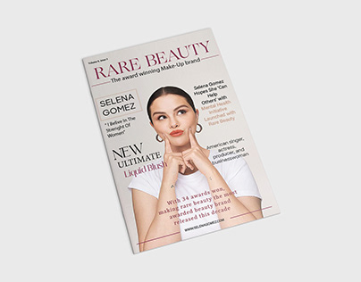 Rare beauty Magazine design
