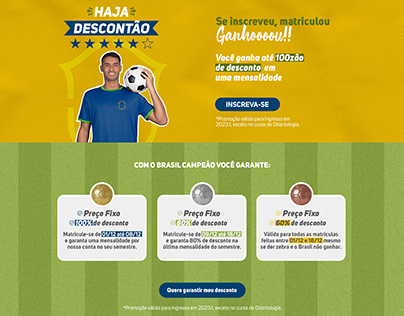 Landing Page UNISUAM - Copa do Mundo