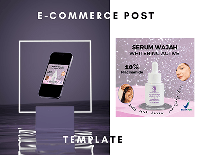 E-Commerce Post Template - Sparkling Purple