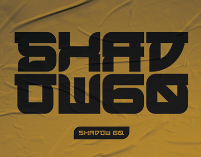 SHADOW 60. - FREE DISPLAY FONT
