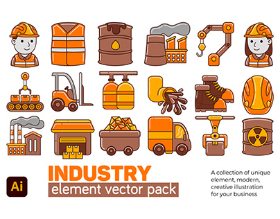 Industry Element Vector Pack