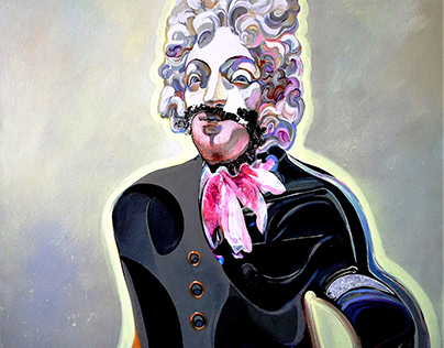Gambler, 61cm x 61cm, acrylic on canvas.