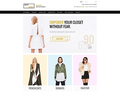 Ivyary Branding / Homepage (Shopfy WIP)
