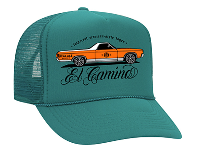 El Camino Trucker Hat design