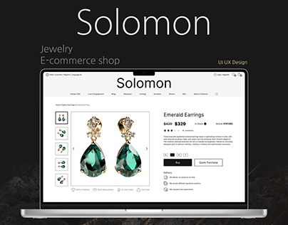 Jewelry E-commerce Shop - Solomon