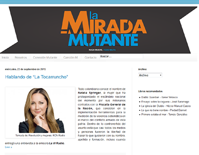 Revista virtual La Mirada Mutante.