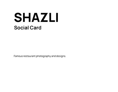 Shazli Restaurant Social Media