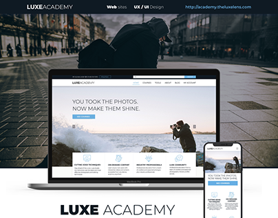 Website for LUXE ACADEMY