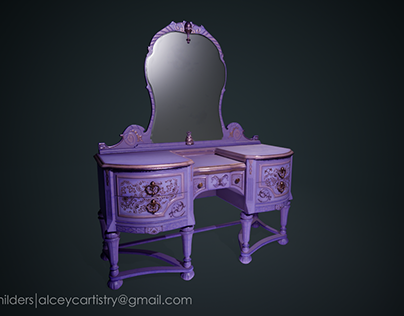Prosjektminiatyr – Antique Vintage Vanity Dresser