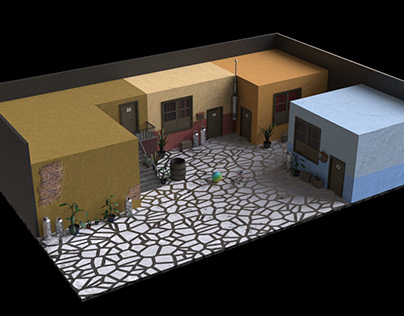 Modelado y Texturizado 3D - Vecindad del Chavo