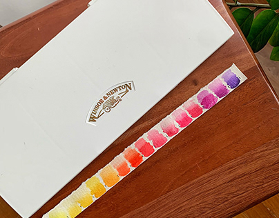 watercolour swatching