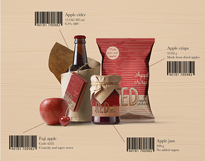 RED apple orchard marketing kit