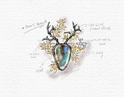 Project thumbnail - Jewelry design: Brooch