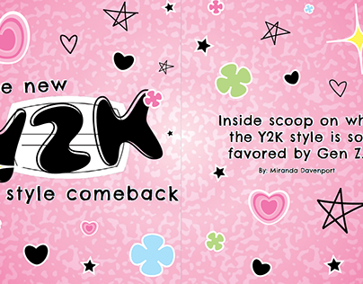 Y2K Style Comeback Magazine Feature