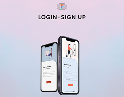 Mobile login-sign up page