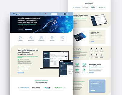 FinTech Website UI/UX