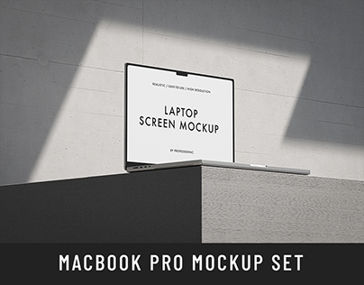 MacBook Pro Laptop Mockup Set