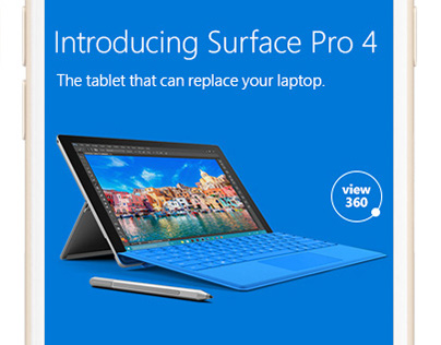 Mobile Advertising - Microsoft Surface Pro 4