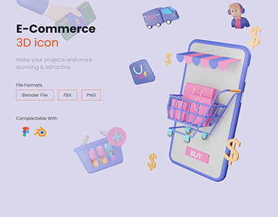 E-Commerce 3D icons