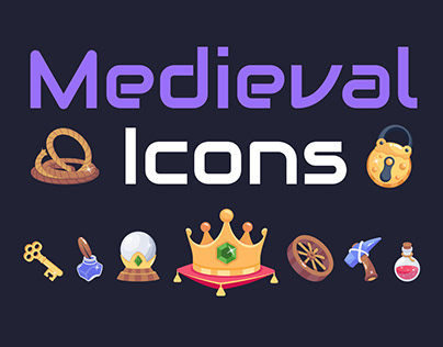 Timeless Medieval Animated Icons Collection