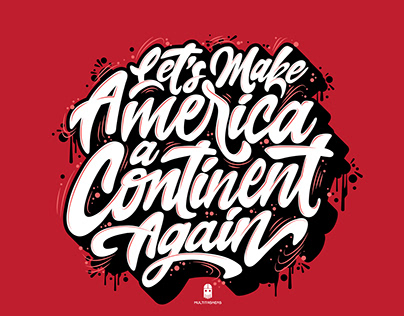 ¡America is a continent! - LETTERING