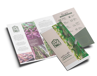 Indoor Farming Leaflet Design