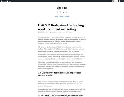 Understand technology used in content marketing