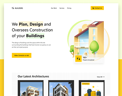 BUILDERS Architecture Website Landing page