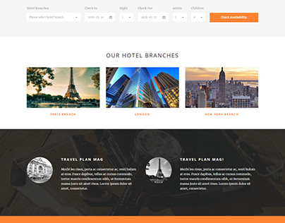 Room Reservation HTML Website by Minhazul Asif