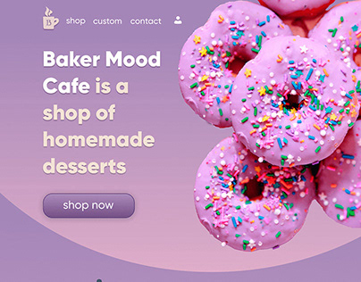 E-shop for Baker Mood Cafe