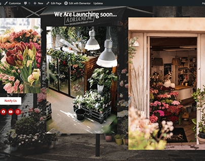 flower shop launching soon page