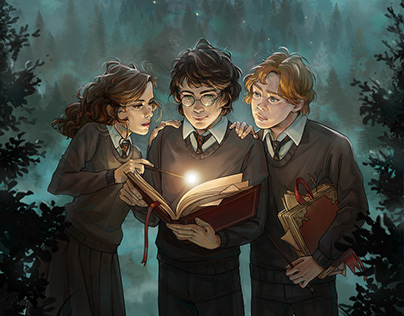 Harry Potter fan art illustration