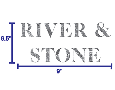 River + Stone Text