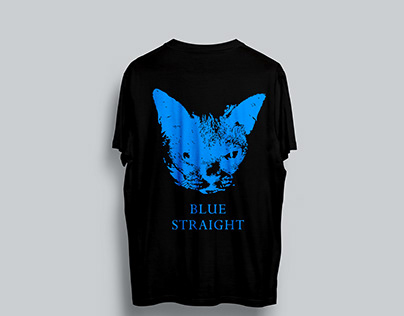 Blue Straight (Tokyo Punk Rock Band) T-shirt mockups