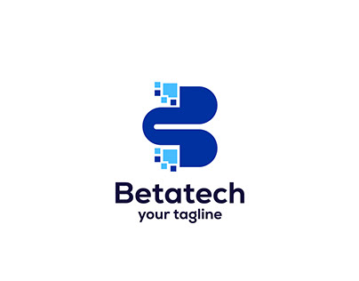 Letter B Tech Logo