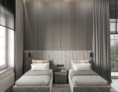 Luxary interior design gest bedroom/wc