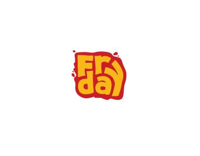 logo for fast food fries Fry day