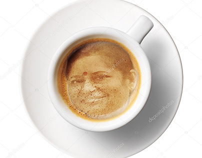 latte art coffee cup photoshop